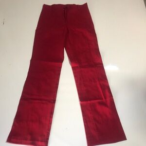 Red Flared Women Pants